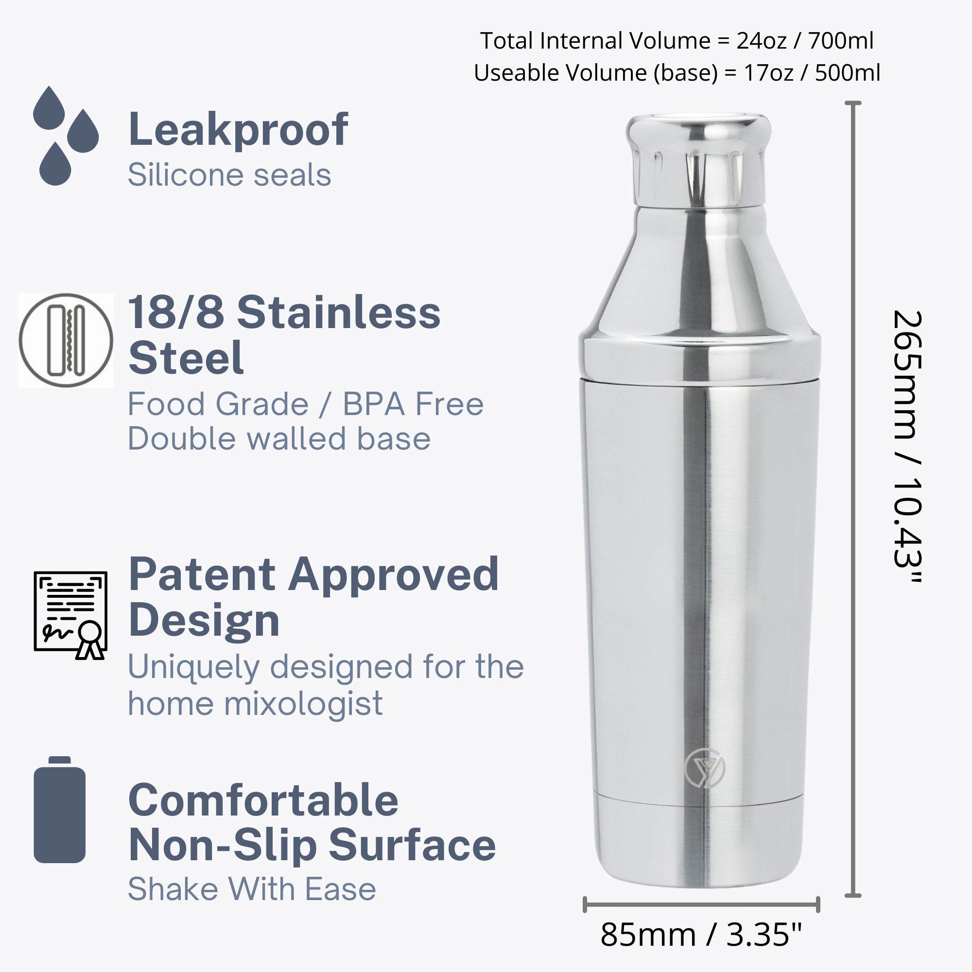 Cocktail Shaker - Liquid Chrome
