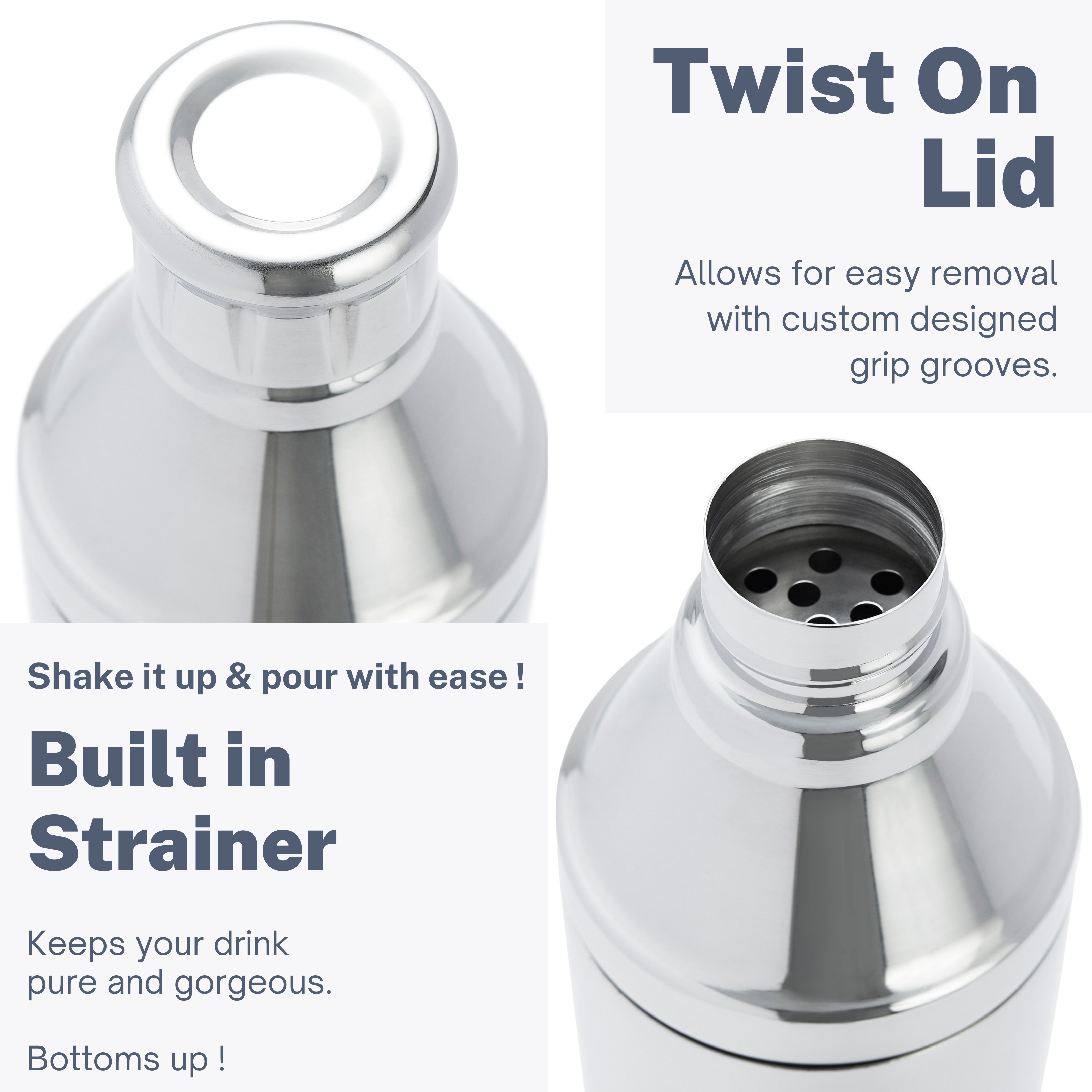 Cocktail Shaker - Liquid Chrome