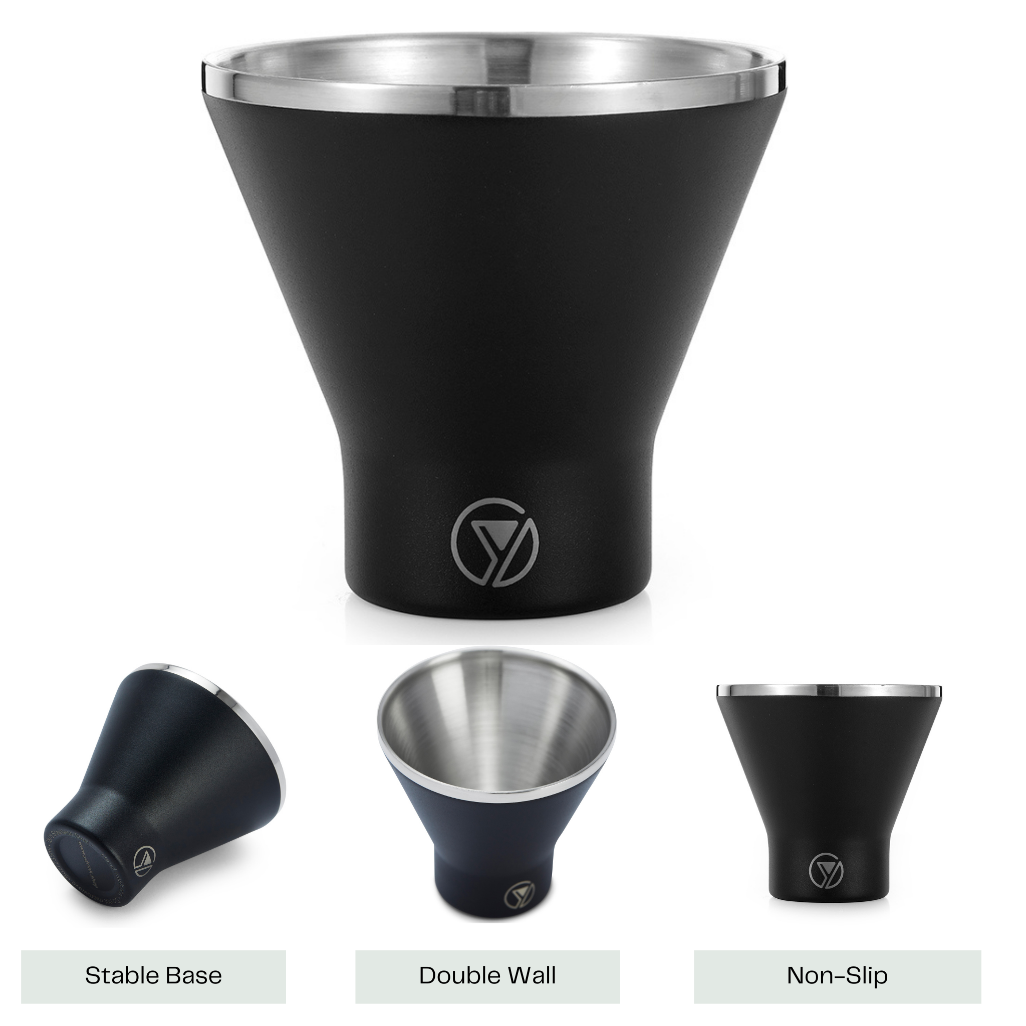Martini Tumbler - Hurricane Black