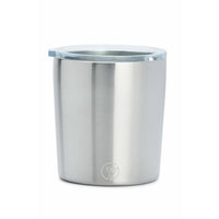 Rocks Tumbler - Silver Fox (Brushed Silver)